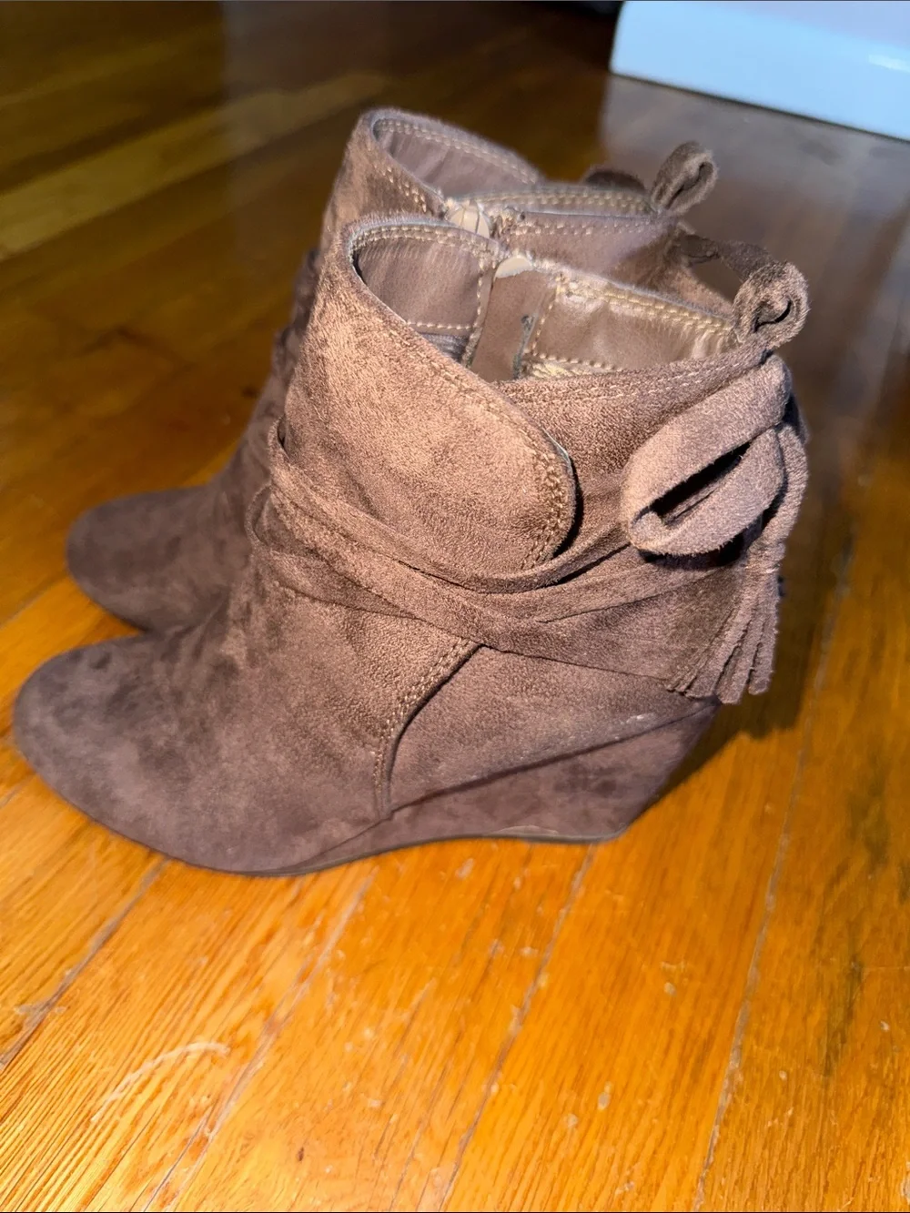 Madden Girl brown suede